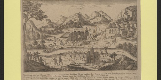 Französische Aktion im Etschlande 1797 zwischen französischen Soldaten und den Schützen aus dem Gericht Petersberg im Oberinntal am 2./3. März 1797