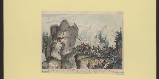 Gefecht zwischen den Franzosen und Tyrolern ohnweit Reuty