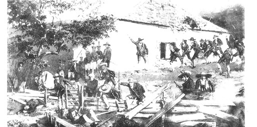 Schlacht am Bergisel. Josef Thalgutter mit den Meranern 1809